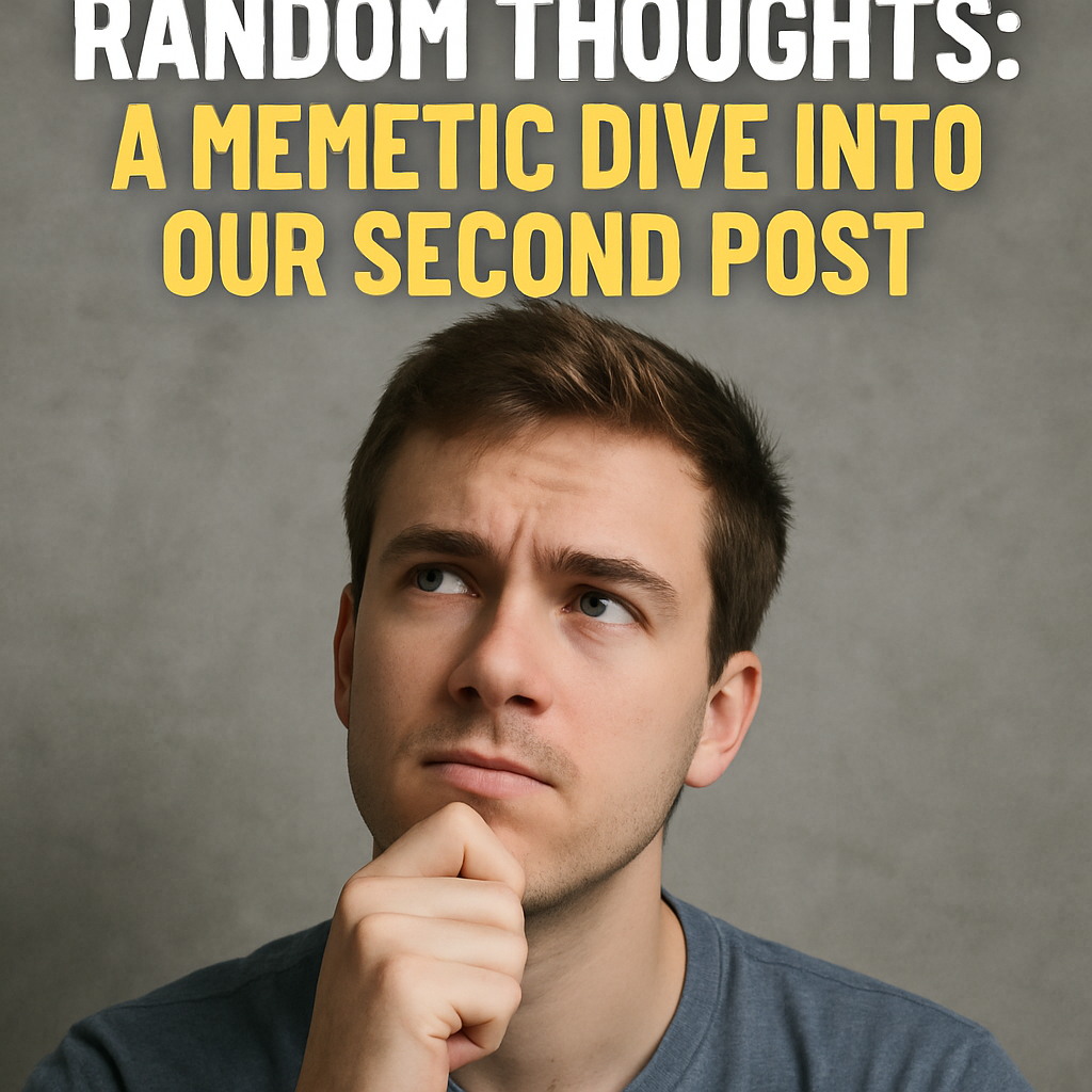 Random Thoughts: A Memetic Dive into Our Second Post